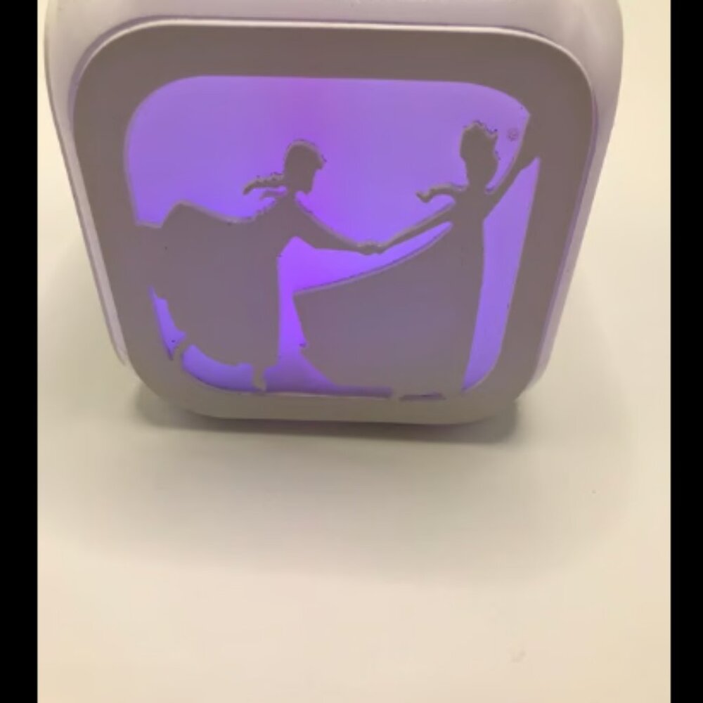 FROZEN Led Alarm Clock Pattern Creative Desk Table Clock Glowing